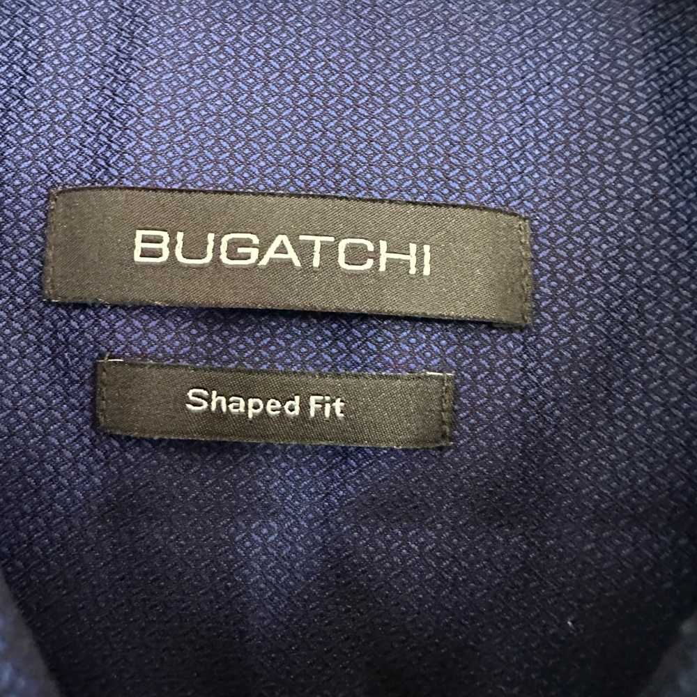 Bugatchi Men’s Shaped Fit Cotton Button Up Shirt - Picture 3 of 5